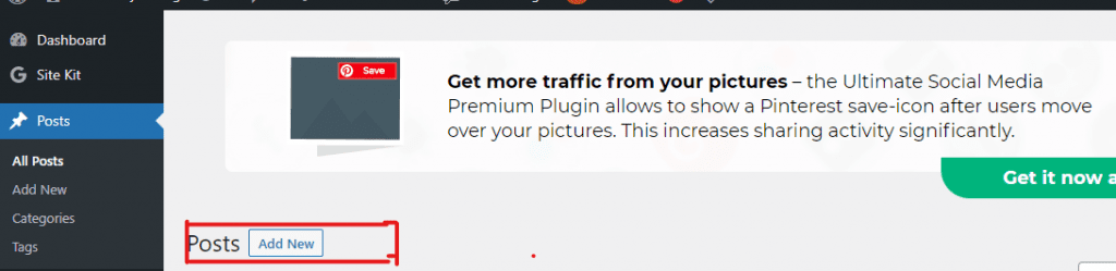 Add New Post in WordPress